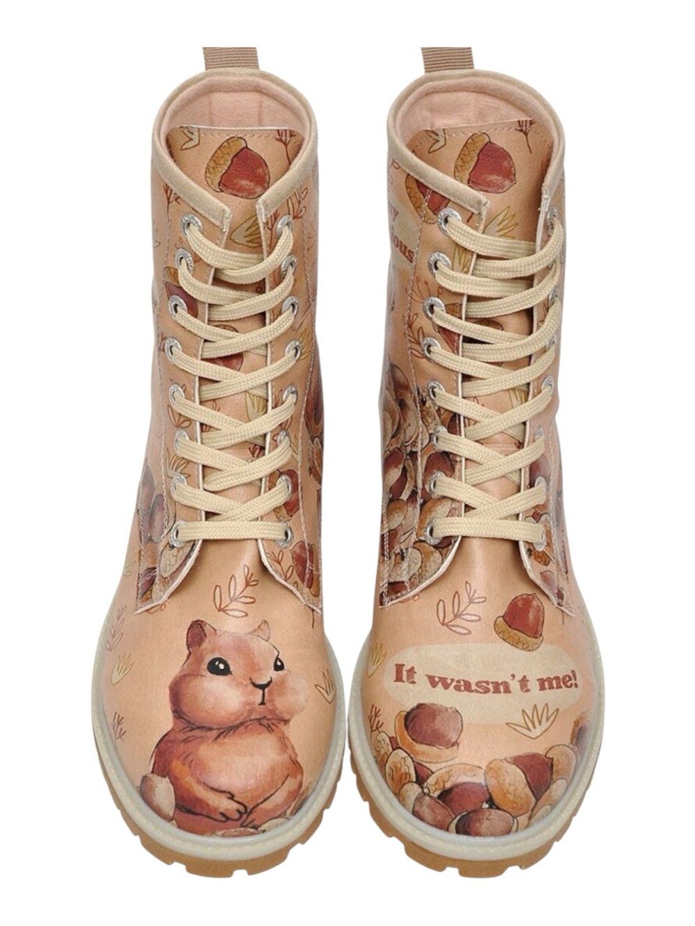 {NEW} DOGO Vegan Leather Beige Squirrel Boots - It wasn't Me 8.5